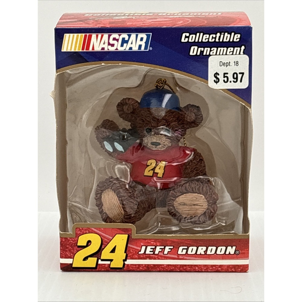 Ornament Jeff Gordon Teddy Bear 2006 Trevco NASCAR Collectible #24 NEW